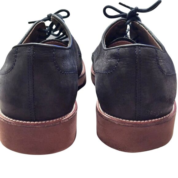 Tod's Midnight Navy Blue Matte Leather Derby US 11 Shoes - Picture 3 of 11